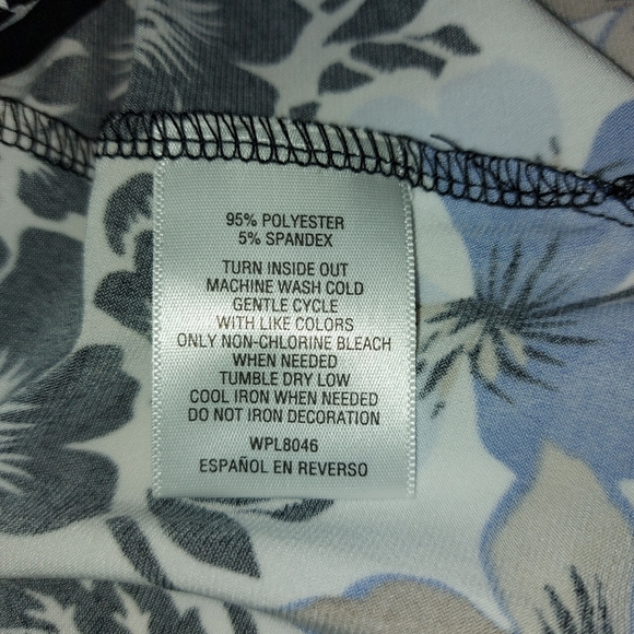 JM COLLECTION blouse with print size large tops Long sleeves - Picture 10 of 15